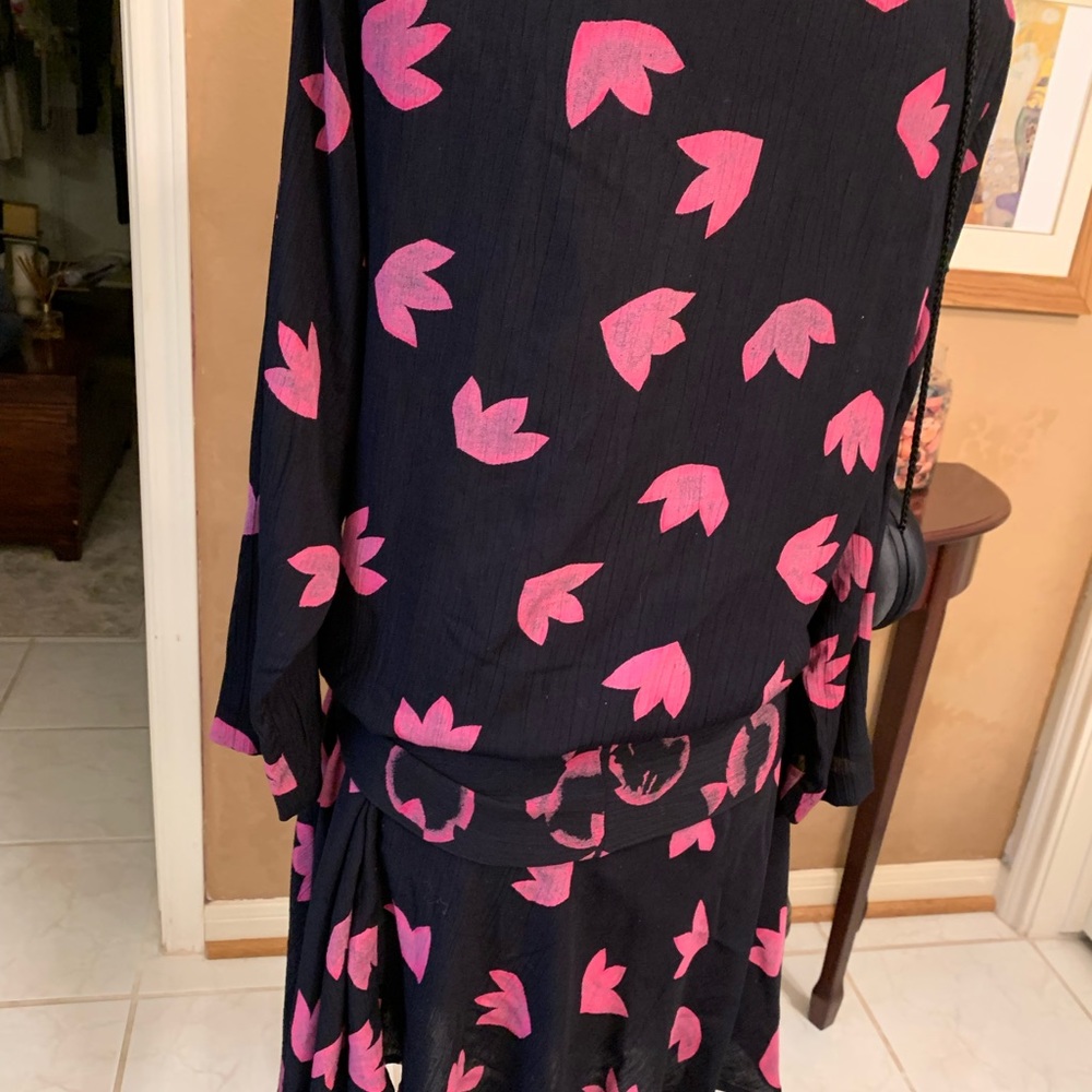 Carol lLittle Rare Vintage the50’wrap hip dress Hobo The 50,S style .